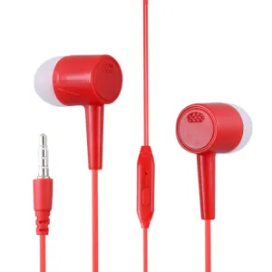 Headphone In-ear berkabel, headphone berkabel colokan 2023mm dengan MIK olahraga 3.5 Harga Murah dapat disesuaikan pabrik