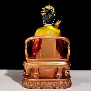 Empereur taoïste Jade doré et coloré Empereur et Reine Mère Une statue artisanale en résine dédiée à la Reine Mère - Product Image 6