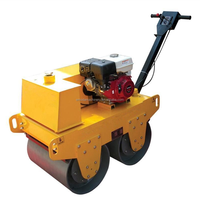 Compacteur d'asphalte à tambour simple ou double, capacité de 300 kg à 10 tonnes, rouleau vibratoire piétonnier, pompe, moteur, composants principaux inclus