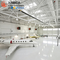 Hangar d'avion préfabriqué en acier résistant aux intempéries, kit de construction en acier pour hangars d'avions privés et commerciaux