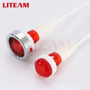 10Mm Nhựa Chỉ Số Ánh Sáng 6V 12V 220V Chỉ Số Màu Đỏ Ánh Sáng Dây Dẫn Chỉ Số Telltale Ánh Sáng Với Dây 12V <span class=keywords><strong>LED</strong></span> Đèn Tín Hiệu - Product Image 3