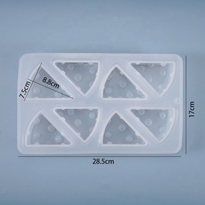 8 cavidades <span class=keywords><strong>queso</strong></span> <span class=keywords><strong>de</strong></span> silicona jabón molde triángulo cilindro vela molde - Product Image 2