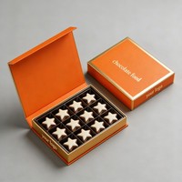Boîte cadeau de chocolat pour la Saint-Valentin avec logo personnalisé, boîte de chocolat avec aimants luxueux, boîte de bonbons exquise avec insert