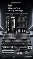 Ensemble d'outils de tournevis manuel multifonction 115-en-1 personnalisé pour la réparation de téléphones portables, d'ordinateurs et d'instruments de précision