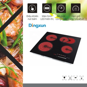 7200W appareil de cuisine haute puissance cuisinière à induction domestique <span class=keywords><strong>plaque</strong></span> en verre céramique infrarouge table de cuisson en céramique - Product Image 3
