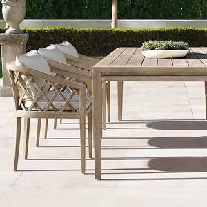 Set di mobili da esterno Teak tavolo e sedia da giardino tavolo da pranzo e sedia di lusso sedia da pranzo Set di mobili da cortile - Product Image 4