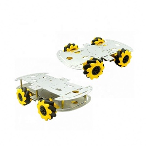 Chasis de Coche con Ruedas Mecanum de Aleación de Aluminio, Chasis 4x4 con Tracción en las Cuatro Ruedas para Proyectos DIY con Evitación Inteligente de Obstáculos por Ultrasonidos - Product Image 1