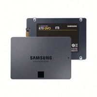 Ổ cứng SSD SATA3.0 870 QVO, tốc độ đọc 560MB/s, dung lượng 500GB, 1TB, 2TB, mã MZ-77Q8T0BW dành cho Samsung.