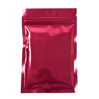 Sac d'emballage de pochette de barrière plate scellée à trois côtés sac en aluminium plat personnalisé