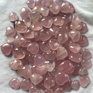 Cœur <span class=keywords><strong>Rose</strong></span> <span class=keywords><strong>Quartz</strong></span> naturel en forme de cœur, accessoire de mode, cadeau idéal - Product Image 6