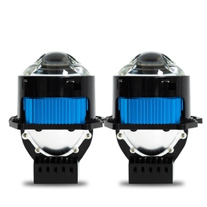 YHKOMS <span class=keywords><strong>DS2</strong></span> 90W 9000LM LED láser coche faro modificación Kit 3 pulgadas doble láser proyector lente 6500K Color 12V bi-coche - Product Image 1