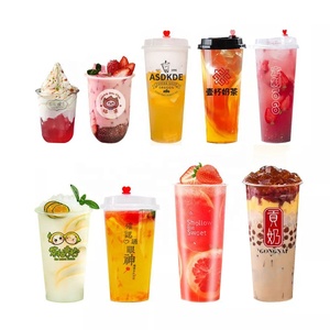 Cốc Nhựa Ép Nhựa <span class=keywords><strong>PP</strong></span> Dùng Một Lần Tường Dày 500ML 700ML Có Nắp Cho Cốc Nước Ép Trái Cây Sinh Tố - Product Image 2