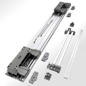 Riel Deslizante para Puerta de Gabinete, Diseño Minimalista de Aleación de Aluminio y Hierro para Cocina, Hotel, Comedor, Capacidad de Carga de 11-20 kg - Product Image 1