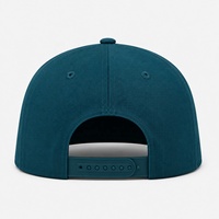 Casquettes Snapback Style Resort à Visière Plate et Couronne Haute en Coton Brossé avec Logo Minimaliste, Fermeture Assortie, Vente Directe Usine