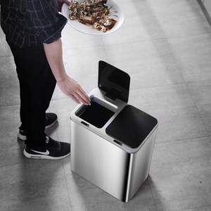 Trash Can Stainless Steel Trash Can Smart Trash Bin Sensor Dustbin