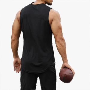 Camiseta Deportiva de Cuello Redondo para Hombre, Transpirable, de Malla, Estampada, de Secado Rápido, para Correr Maratones - Product Image 1