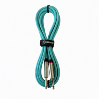Câble audio professionnel OEM RH-I030 TS pour guitare, mâle-mâle, blindé en spirale, gaine en PVC, conducteur en cuivre sans oxygène, câble en tweed