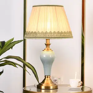 Современная Керамическая Настольная лампа, светодиодная Европейская креативная Роскошная модная Настольная лампа для дома, гостиной, кабинета, спальни