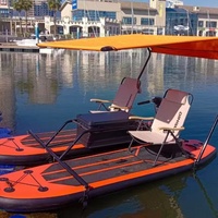 Catamarán Inflable Eléctrico Portátil y Resistente, Balsa de Pesca, Tabla de Paddle, Catamarán Inflable en Venta, Catamarán para Paseos