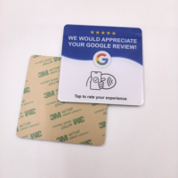 Etiquetas Inteligentes RFID de Acrílico Personalizadas con Chip NTAG213/215 para Marketing en Redes Sociales y Recopilación de Reseñas de Google