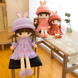 Muñecas de Peluche Bailarinas BELO <span class=keywords><strong>TEMPO</strong></span> al por Mayor, Rellenas de Algodón PP, Bailarina con Vestido Rosa para Niñas - Product Image 4