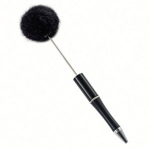 Creative DIY Fluffy Ballpoint <b>Pen</b> with Beads, Personalized Cute Promotional Gift, Wholesale Adorable Furry <b>Pens</b> - Product Image 4