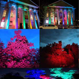 IP65 lampu sorot cuci dinding LED tahan air untuk dekorasi disko 24x18W RGBWA UV 6 dalam 1 efek panggung DJ dengan pintu gudang - Product Image 4