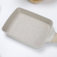 Sartén Japonesa para Tamagoyaki al por Mayor, Antiadherente, de Aluminio, para Rollos de Huevo, Rectangular, de Fondo Plano, para Cocina
