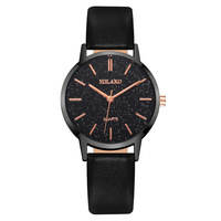 Montre à quartz pour femme avec bracelet en cuir, boîtier en alliage, éco-responsable, vente flash AliExpress, produit phare du commerce transfrontalier