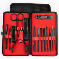 Ensemble de manucure et pédicure en acier inoxydable de haute qualité à bas prix, outil de soin des pieds, professionnel, pour femmes et hommes, ensemble de coupe-ongles