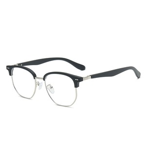 Monturas de gafas semirrígidas con lentes ovaladas de resina, ligeras, anti luz azul, para hombre C1 - Product Image 4
