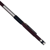 MiaoSenGuang ZWA3 High-Grade Brazilwood Violin Bow Polished Finish Uncoated Surface Professional Students Bass Clear Rich Tone