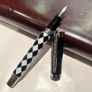 Penna Stilografica Jinhao <span class=keywords><strong>88</strong></span> di Lusso, Colore Nero Opaco, Personalizzabile con Logo Aziendale per Calligrafia e Scrittura - Product Image 1