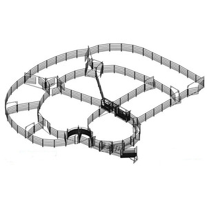 <span class=keywords><strong>Alquiler</strong></span> <span class=keywords><strong>de</strong></span> servicios públicos 16 'x 5' Bull Pen Steel Iron Rail Horse Sheep Cattle Yard Panel para Australia - Product Image 1
