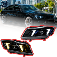 JY 2005-2012 Snake Eyes Style Zweifarbige Goldene 12V Auto-LED-Leuchten DRL Plug & Play E-Mark Aftermarket für BMW E90 Scheinwerfer-Baugruppe