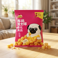 Friandises pour chiens en forme de chien, 28g, saveur cheddar, en céréales de maïs soufflées, salées, sans graisses trans, vente en gros directe usine