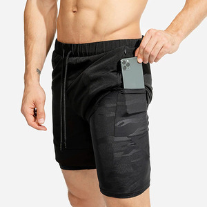 Shorts de sport vintage en toile unie imperméables pour hommes, taille élastique, vente en gros, impression par sublimation OEM - Product Image 3