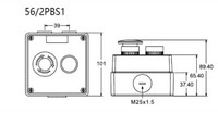 Boîtier de commande à bouton-poussoir étanche IP66 10A 250V avec interrupteur d'arrêt d'urgence et de démarrage