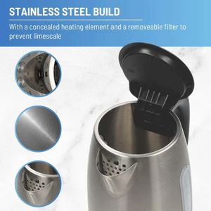 Hervidor Eléctrico Inteligente de Acero Inoxidable con Wi-Fi, <span class=keywords><strong>Programable</strong></span>, Anti-Secado, de 1.7L para Té Verde y Café Negro, para Uso en el Hogar y la Oficina - Product Image 2