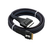 Kabel Adaptor PCIe Oculink SFF-8654 ke SFF-8611 8i untuk Server NSA IPS dengan Konduktor Tembaga Bebas Oksigen