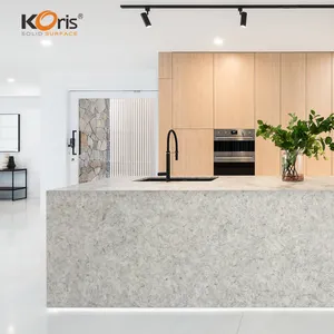 Koris एक्रिलिक ठोस सतह लक्जरी टेबल countertop रसोई कैबिनेट बेंच काम शीर्ष