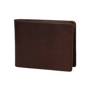 Brown Genuine Leather Men's Bifold Wallet RFID Blocking Multi <b>Card</b> <b>Holder</b> <b>Slim</b> Open Wallet for Daily Use - Product Image 3