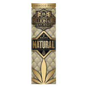 Billionaire Wraps - Organic Wraps, Tobacco Free - (Banana CRM, 25 Packs)Smoking Accessories lighters smoking accessories - Product Image 2