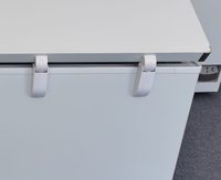 Congélateur coffre à double porte en acier inoxydable 201 pour cuisine professionnelle