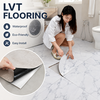 Losetas Autoadhesivas para Piso LVT con Patrón de Cemento, Impermeables, Fáciles de Limpiar, Resistentes a la Humedad, Decoración del Hogar, Directo de Fábrica