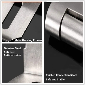 Práctico y Moderno Cierre de Seguridad Antirrobo de Acero Inoxidable para Puertas Domésticas, Pestillo de 90 Grados para Cobertizo - Product Image 4