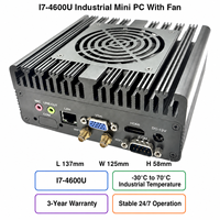 Mini PC industriel Intel Core I7 4600U avec ventilateur 1.4+Intel I226-V Lan+2*RS232 COM SODIMM DDR3L 1600MHz Fonctionnement stable 24/7