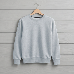เสื้อสเวตเชิ้ตคอกลมผู้ชายแบบพื้นฐานสำหรับฤดูหนาว |   เสื้อพูลโอเวอร์ผ้าฟลีซสีฟ้าพาสเทล |   เสื้อยืดคอตตอนเรียบแบบขายส่ง ทรงปกติ รับผลิตแบบ OEM/ODM - Product Image 1