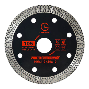 Thương hiệu mới changli 105mm lưới <span class=keywords><strong>Turbo</strong></span> sứ Gạch gốm kim cương cắt đĩa 4inch lưỡi cưa kim cương - Product Image 2