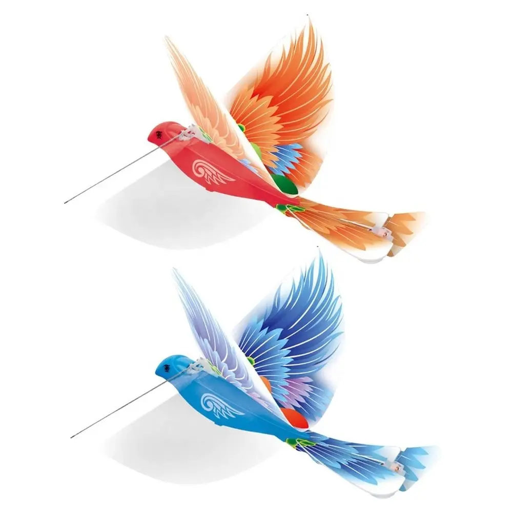 Hot selling wire control flying bird electric hobbies outdoor flying toys for kids rc animal simulation birds toys with lighting